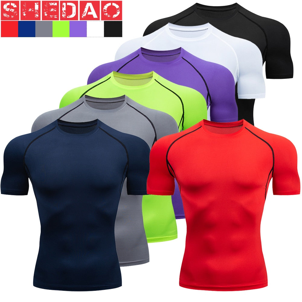 Men's Compression Running Set Football Basketball Cycling Fitness Sport Wear Kits Teenager