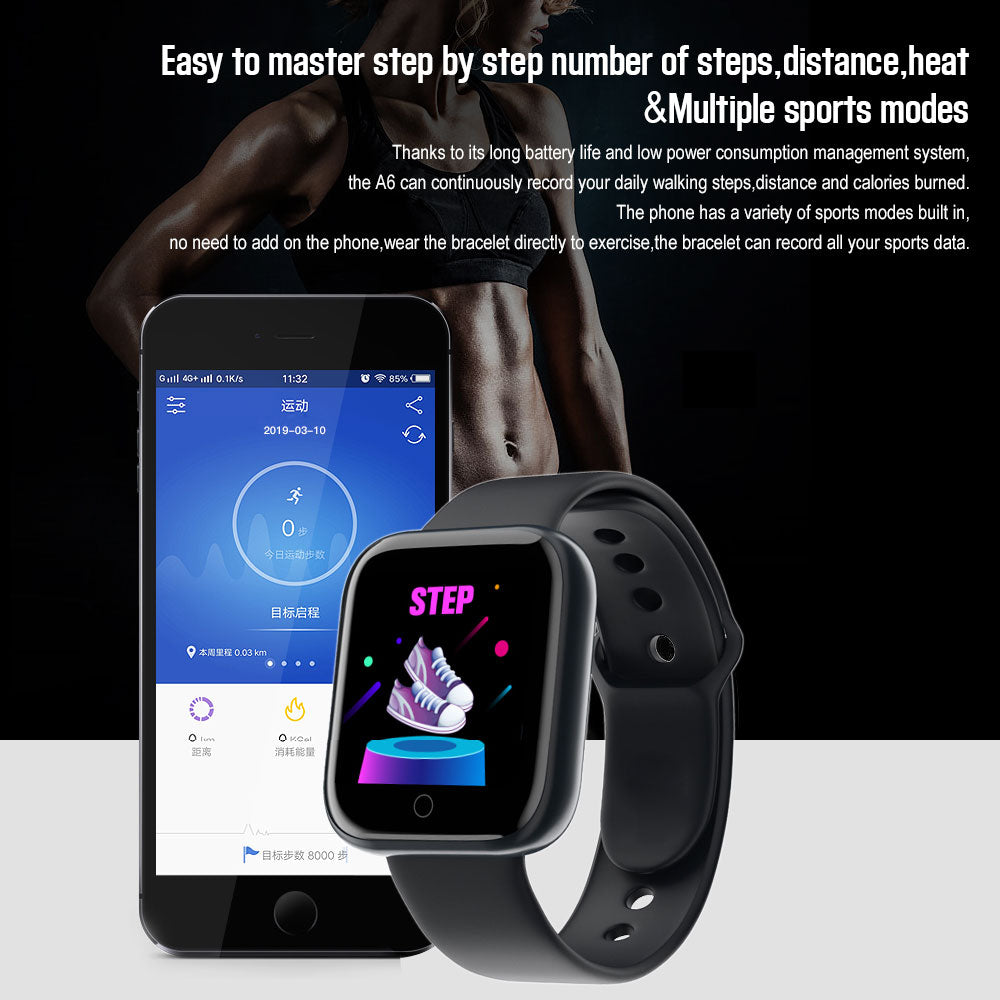 D20 Pro Smart Watch Y68 Bluetooth Fitness Tracker Sports Watch Heart Rate Monitor