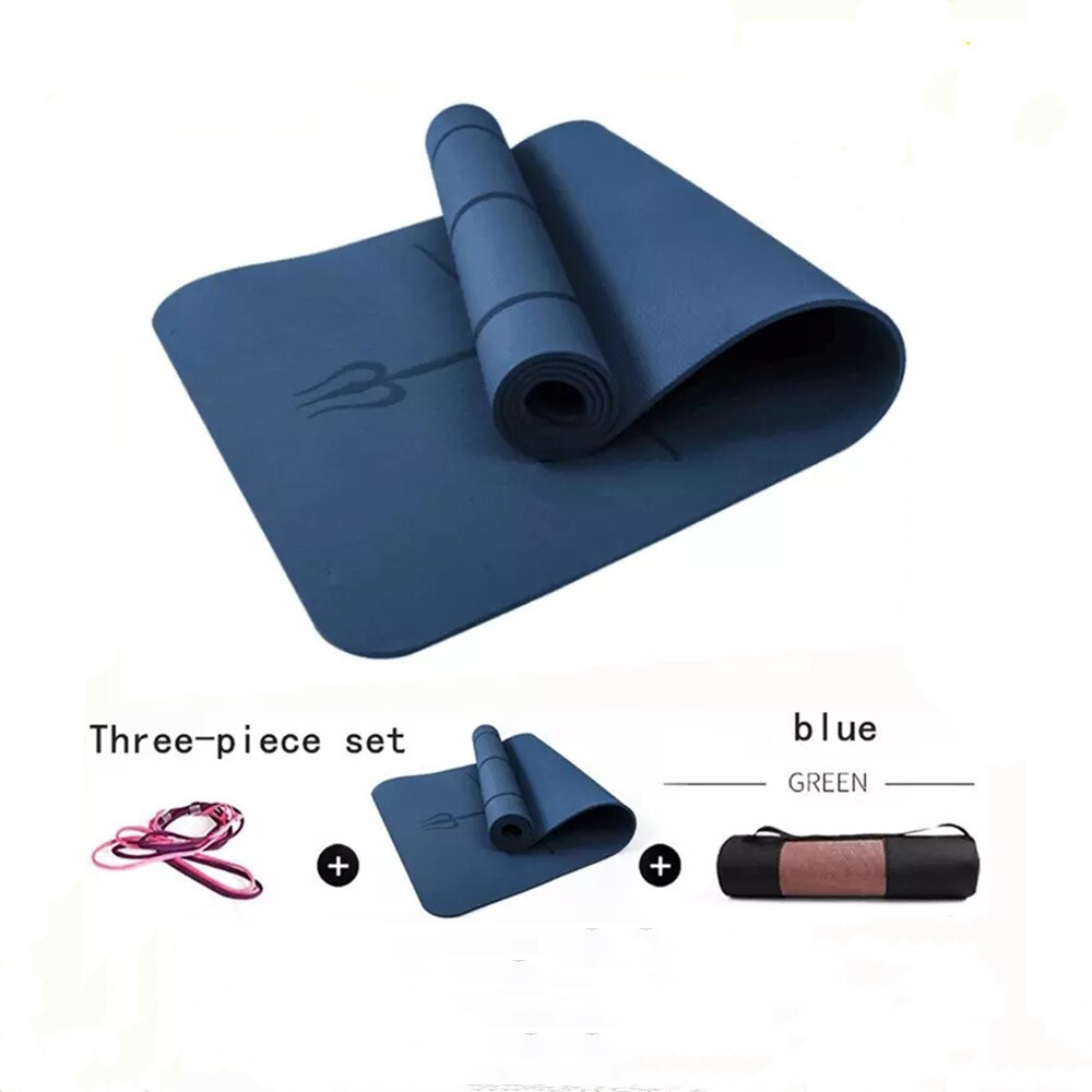 1830*800*6mm TPE Yoga Mat with Position Line Non Slip Carpet Mat Fitness Gymnastics Mats