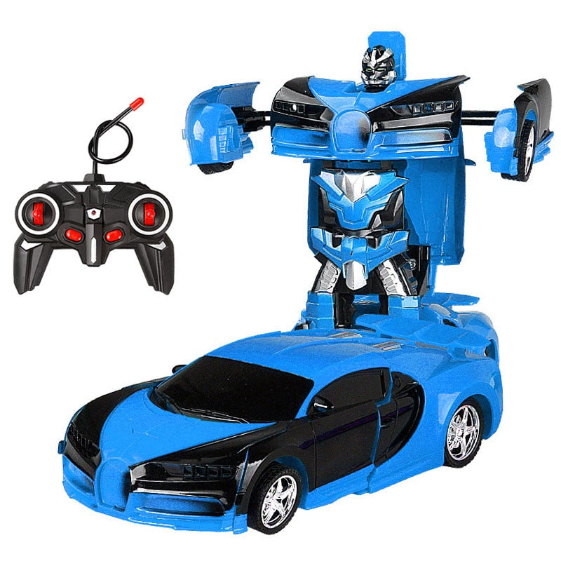 RC Car Transformation Robots Sports Vehicle Model Robots Toys Remote Cool