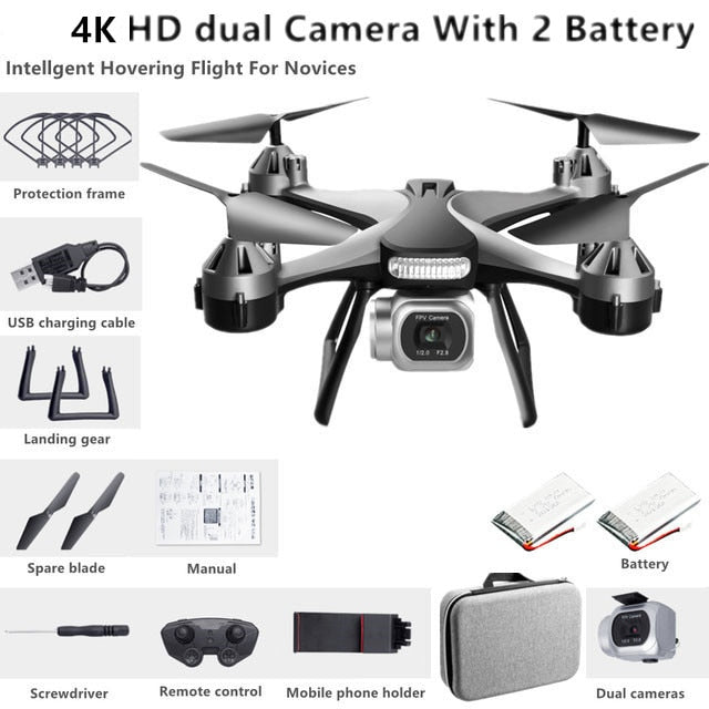 New JC801 UAV HD Professional Dual Camera Remote Control Helicopter 4K Dual Camera Drone Aerial