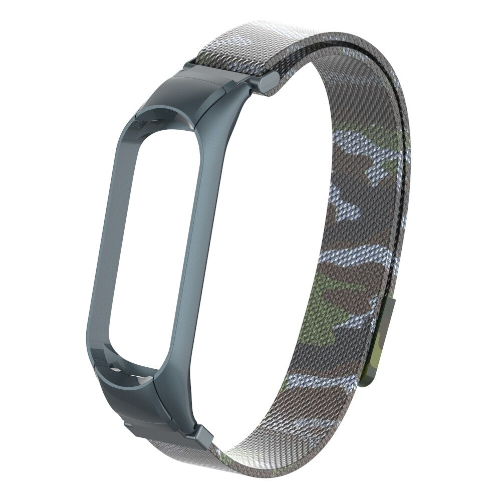 YAYUU Stainless Steel Watch Strap for Xiaomi Mi Band 4 3 Metal Bracelet For MiBand