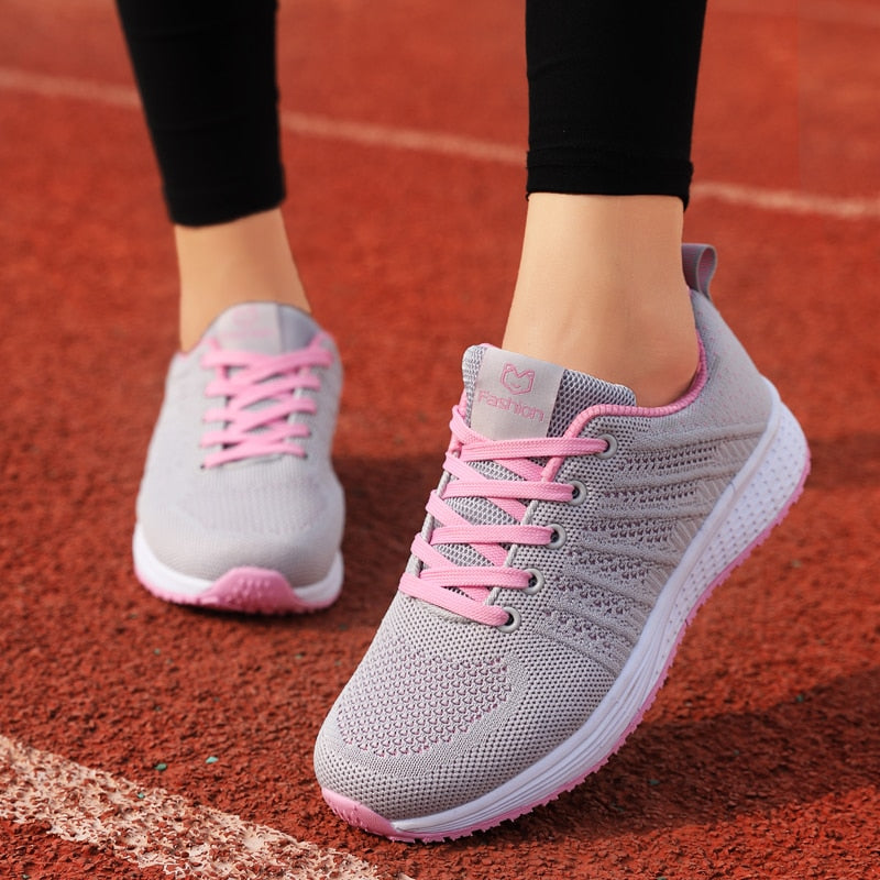 ALIUPS Feminino  Sport Shoes For Women Walking Sneakers Light Flat Tennis Woman Shoes Outdoor Gym