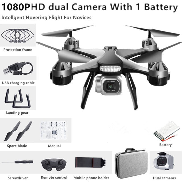 New JC801 UAV HD Professional Dual Camera Remote Control Helicopter 4K Dual Camera Drone Aerial