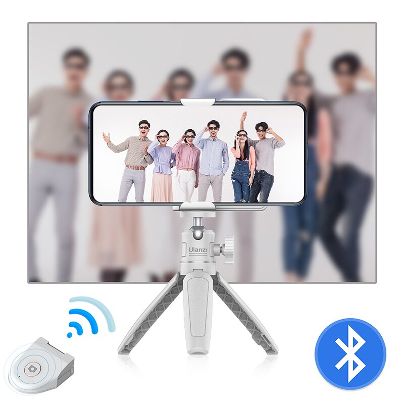 Smartphone Selfie Booster Handle Grip Bluetooth Photo Stabilizer Holder with Shutter Release