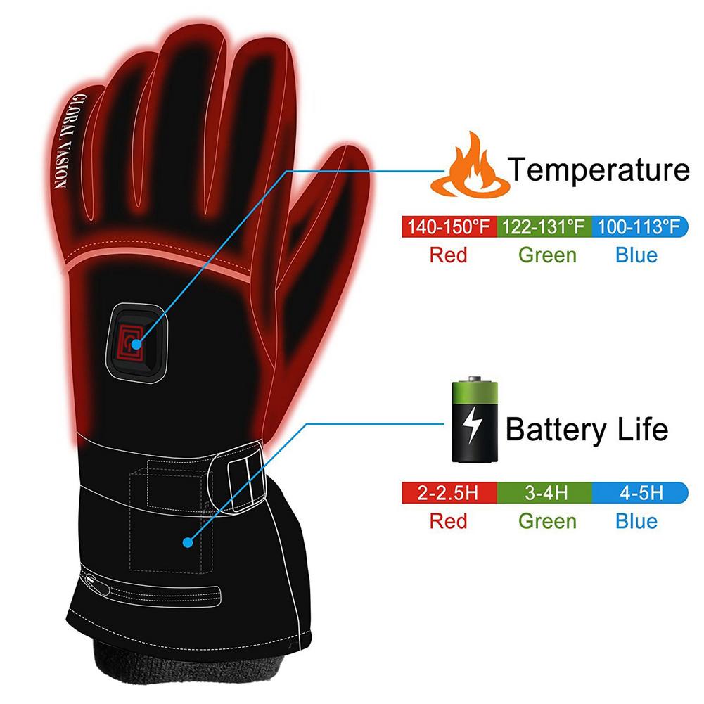 Outdoor Work USB Electric Heated Gloves Hand Warmer With 4000mAh Rechargeable