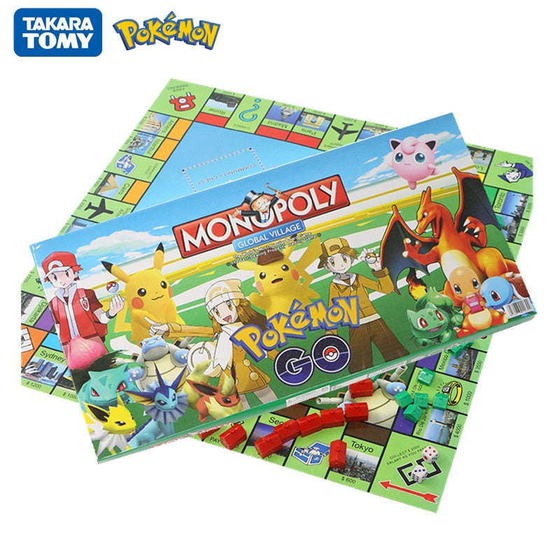 New Pokemon English Board Game Family gathering Pokémon Pikachu Table Game