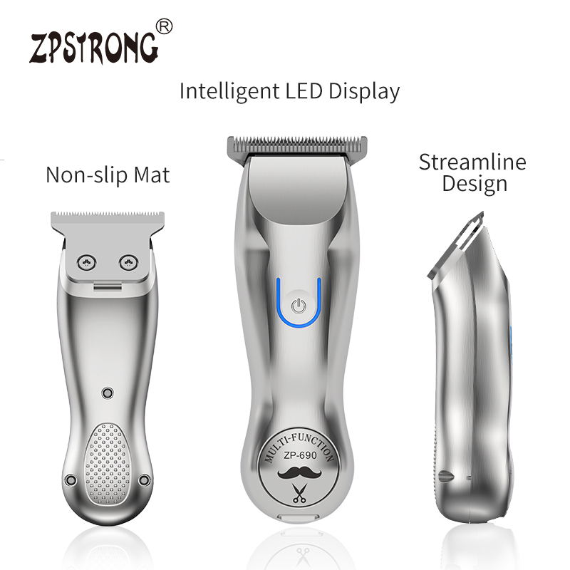 Metal Professional Trimmer Hairdresser Men&#39;s Wireless Rechargeable Electric Clippers