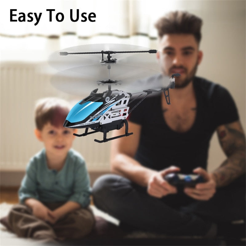 DEERC RC Helicopter 2.4G Aircraft 3.5CH 4.5CH RC Plane With Led Light Anti-collision Durable Alloy Toys