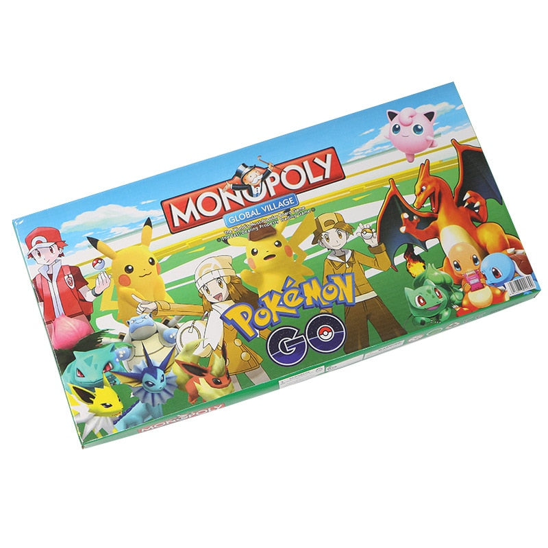 New Pokemon English Board Game Family gathering Pokémon Pikachu Table Game