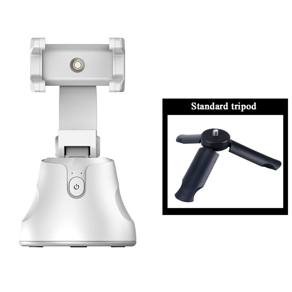 Smart Portable Selfie Stick,360°Rotation Auto Face Object Tracking Camera Tripod Holder