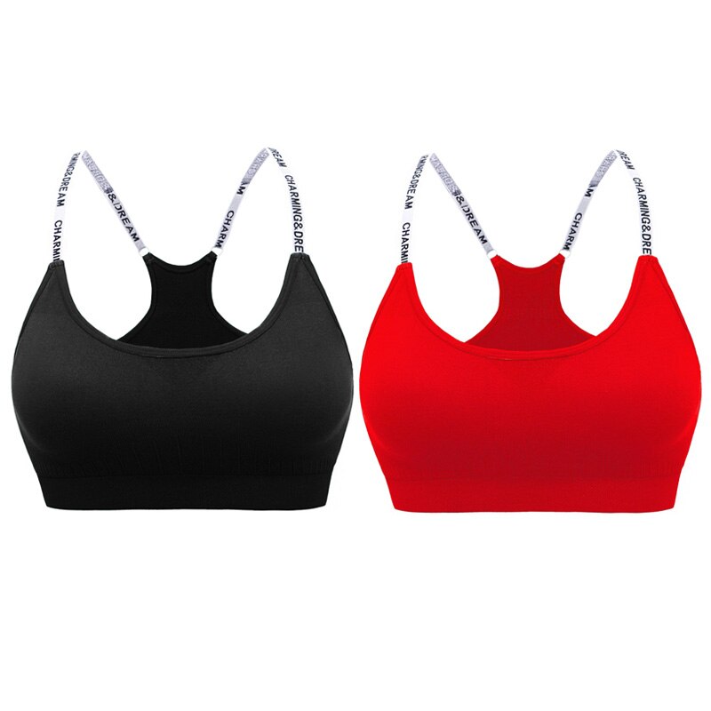 MAIJION Women Absorb Sweat Breathable Sports Bra Shockproof Padded Athletic