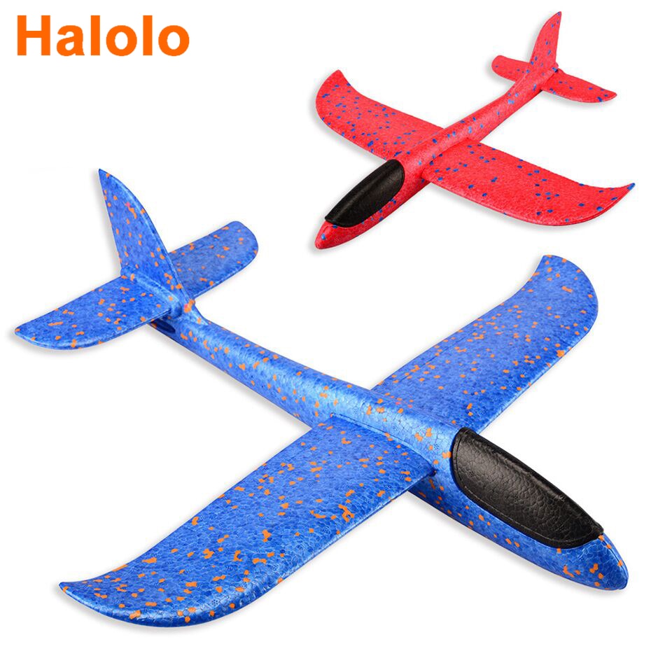 Halolo EPP Foam Hand Throw Airplane Outdoor Launch Glider Plane Kids Gift Toy 35CM