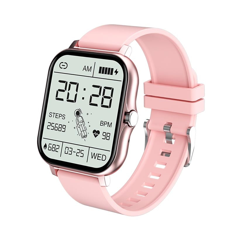 2022 New Women Smart watch Men Color Screen Full touch Fitness Tracker Bluetooth Call Smart Clock