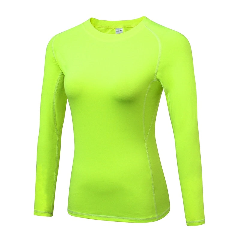 New Women Gym Casual Yogawear Yoga Shirts Long Sleeve Workout Tops Fitness