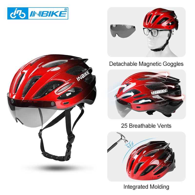 Light Bicycle Helmet Safe Hat For Men Women Ultralight MTB Bike Helmet with Taillight