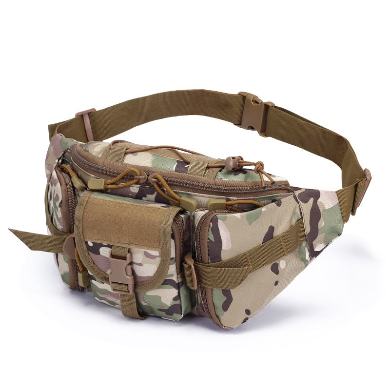 Tactical Waist Bag Fishing Pouch Outdoor Hiking Large-Capacity Waterproof Utility Pouch