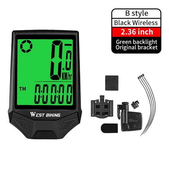 Computer MTB Road Wired Cycling Odometer Waterproof Backlight Bike Speedometer LED