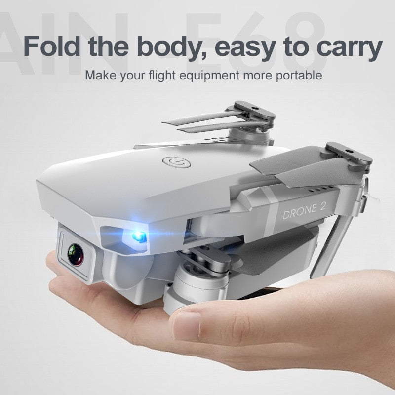 Drone 4K 1080P HD Camera Wifi FPV Air Pressure Altitude Hold Mode Foldable Quadcopter