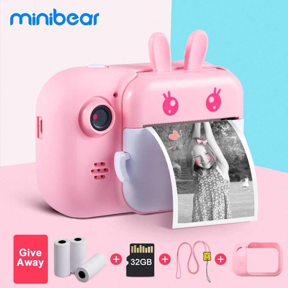 Minibear Children Camera For Kids Instant Camera Digital Video Camera For Children