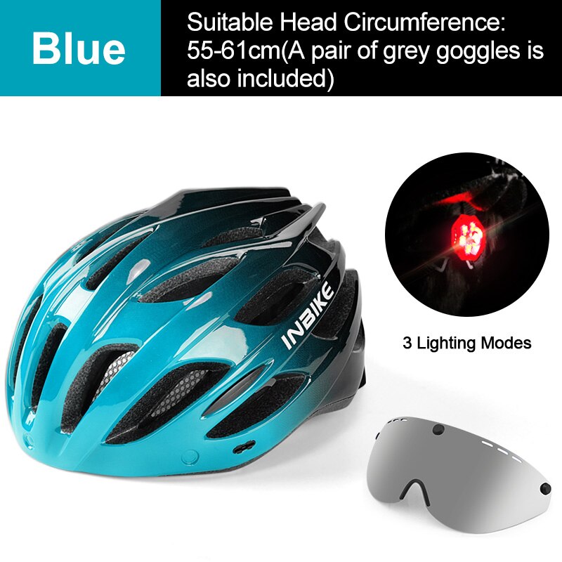 Light Bicycle Helmet Safe Hat For Men Women Ultralight MTB Bike Helmet with Taillight