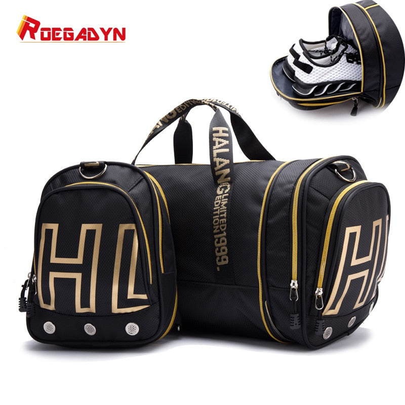 ROEGADYN large Capacity Chest Bag Folding Gym Bag Men Fitness Bag For Gym Men