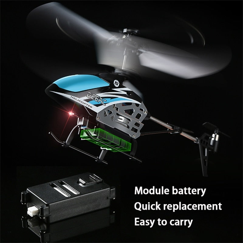 DEERC RC Helicopter 2.4G Aircraft 3.5CH 4.5CH RC Plane With Led Light Anti-collision Durable Alloy Toys