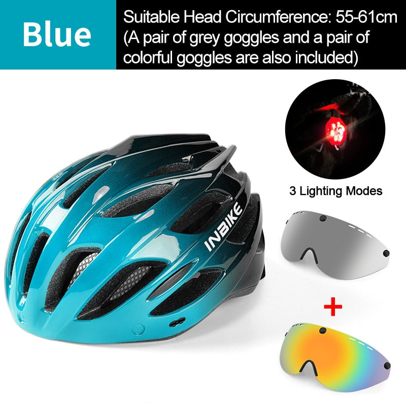 Light Bicycle Helmet Safe Hat For Men Women Ultralight MTB Bike Helmet with Taillight