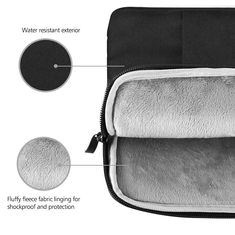 UPERFECT Laptop Sleeve Bag with Pocket for MacBook Air Pro Ratina Dell HP