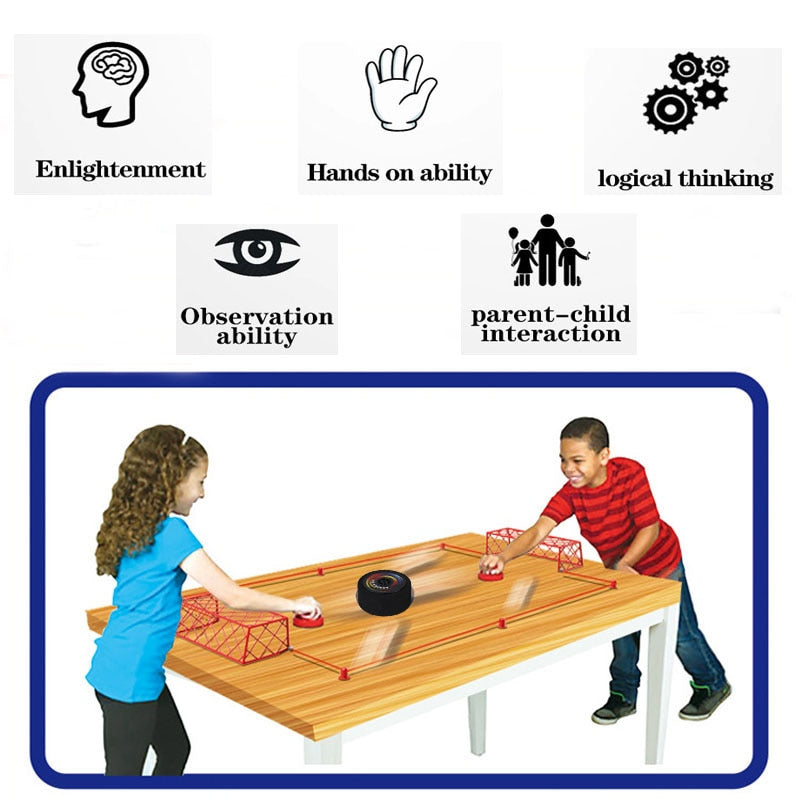 The Fast Hockey Sling Puck Slingpuck Board Table Game Super Winner Paced Catapult