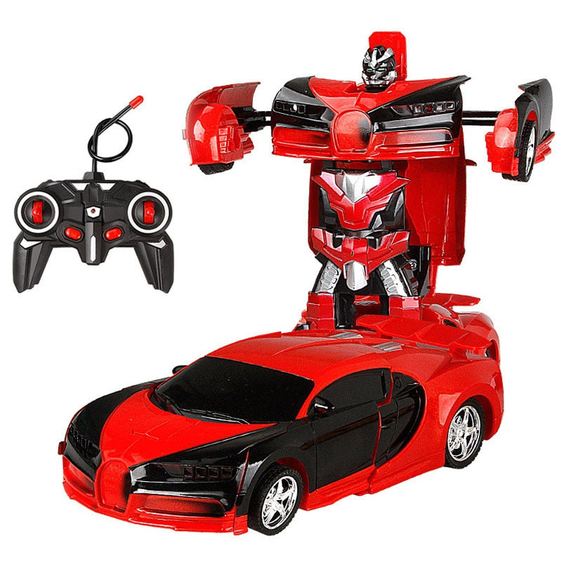 RC Car Transformation Robots Sports Vehicle Model Robots Toys Remote Cool