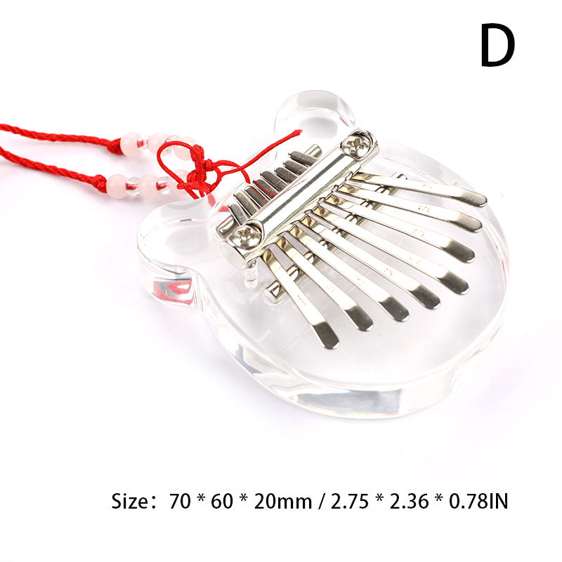 8 Keys Mini Kalimba Thumb Piano Finger Keyboard Pendant Creative