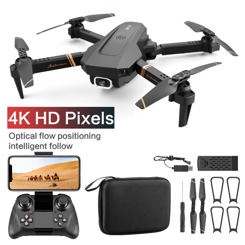 4k HD Wide Angle Camera 1080P WiFi fpv Drone Dual Camera Quadcopter