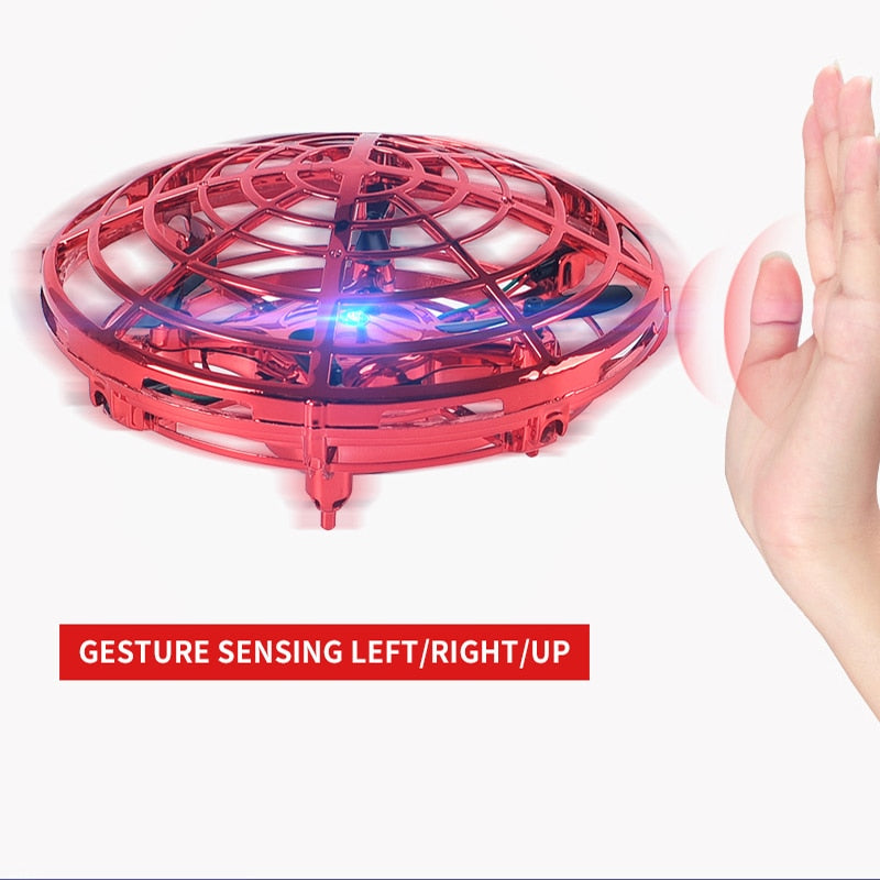 Mini UFO RC drone  Infraed Hand Sensing Induction Helicopter Model Electric Portable