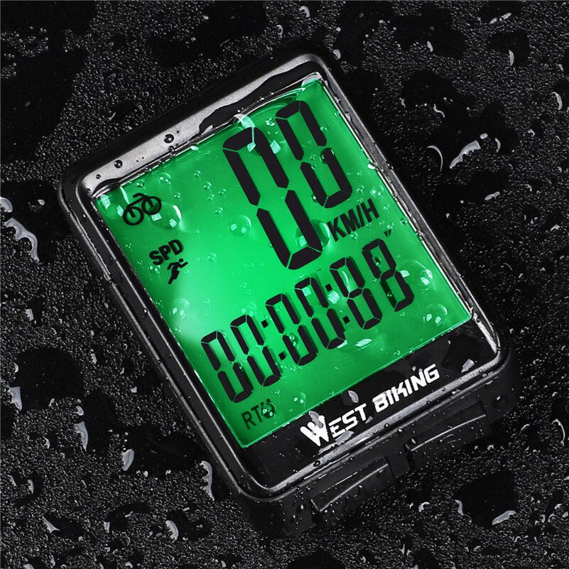 Computer MTB Road Wired Cycling Odometer Waterproof Backlight Bike Speedometer LED