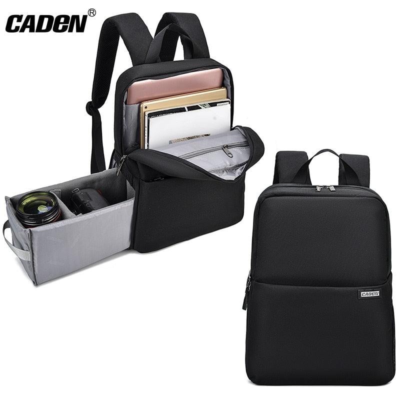 CADeN DSLR Camera Backpacks Professional Wear-resistant Large Bags For Canon Nikon Sony Cameras Lens