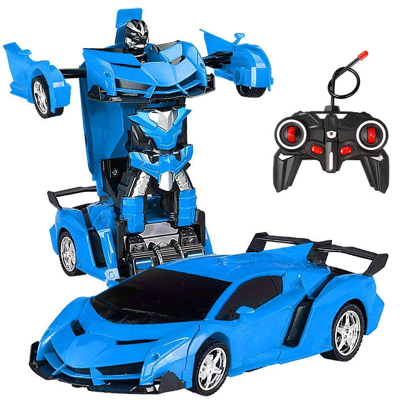 RC Car Transformation Robots Sports Vehicle Model Robots Toys Remote Cool