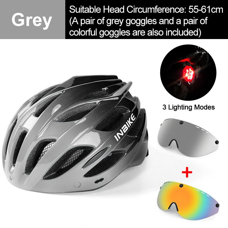 Light Bicycle Helmet Safe Hat For Men Women Ultralight MTB Bike Helmet with Taillight