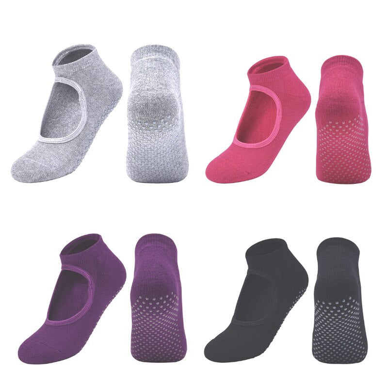 Yoga Socks Fitness Sport Cotton Ballet Sock Strong Grip Dance Workout Ankle Anti-Slip