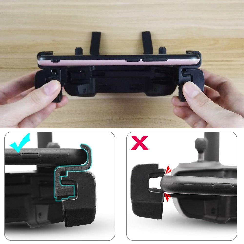 Phone Mount For DJI Mavic Mini Pro Air Spark Mavic 2 Zoom Drone Remote Control