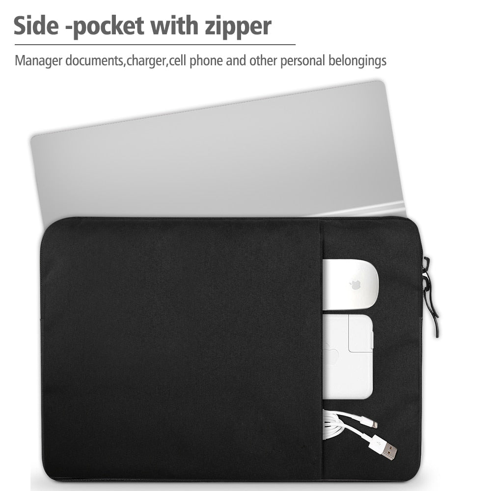 UPERFECT Laptop Sleeve Bag with Pocket for MacBook Air Pro Ratina Dell HP