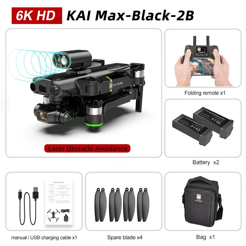 HKNA KAI ONE PRO MAX GPS Drone 4K Profesional 8K HD Dual Camera Dron