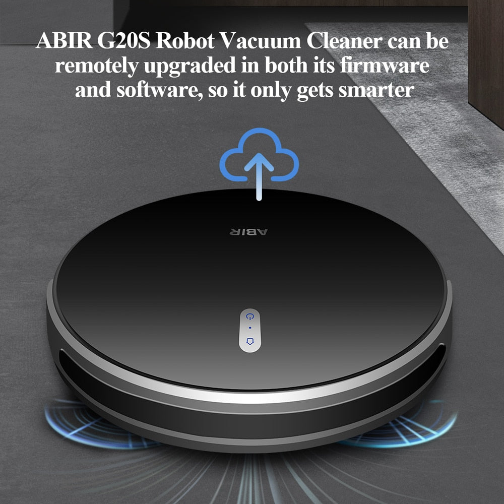 ABIR G20S Robot Vacuum Cleaner,Map Memory,6000Pa Suction,Remote Upgrade, Electric Wet Mop,WIFI APP