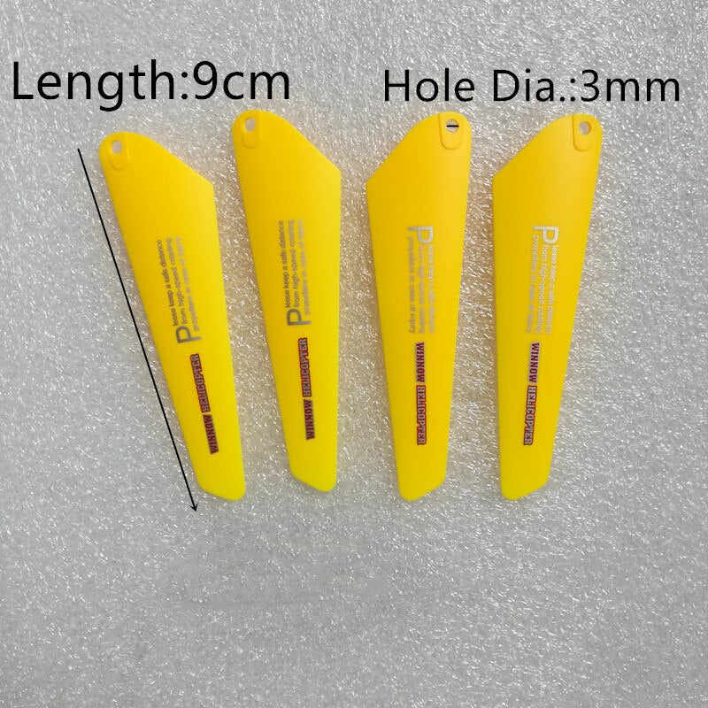 4pcs AB 9CM spare blades Fans Props for r/c mini rc Drone Copter Toys Spare Parts