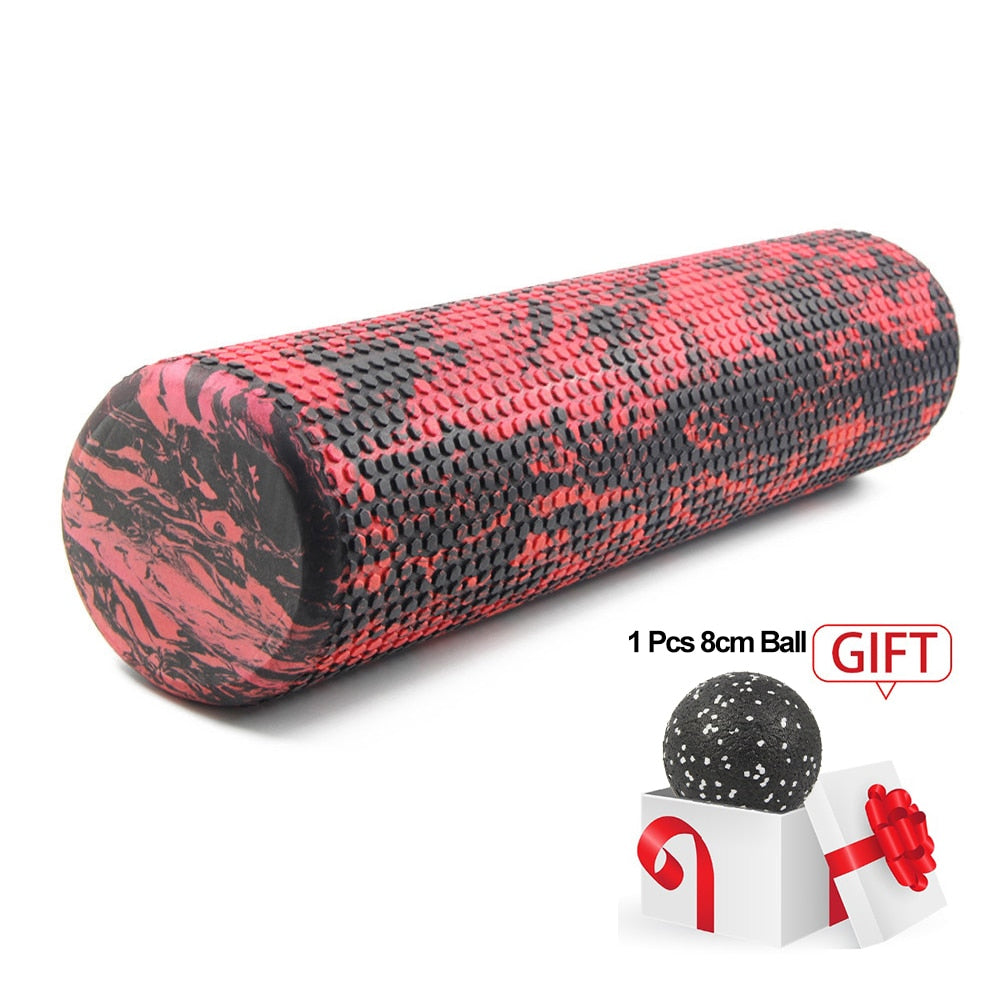 60/45cm Yoga Block Pilates Foam Roller Trigger Point Massage Roller Muscle Tissue for Fitness Gym