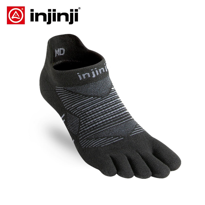 Injinji Five-Finger Sneakers Socks Low-cut Thin Running Sports COOLMAX Sweat-absorbent