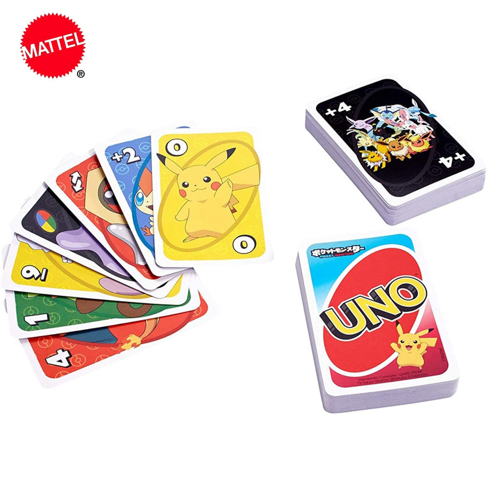 Mattel UNO pokemon UNO Sword Shield Cards Games Family Entertainment Fun Poker