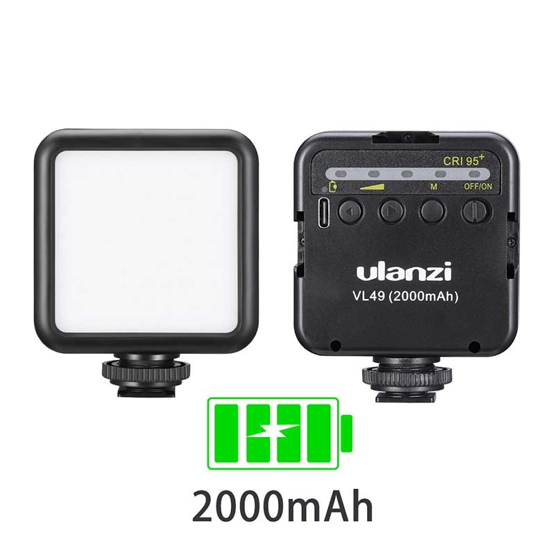 Ulanzi Vijim VL81 Mini LED Video Light On Camera Photo Studio Lighting Soft Diffuser