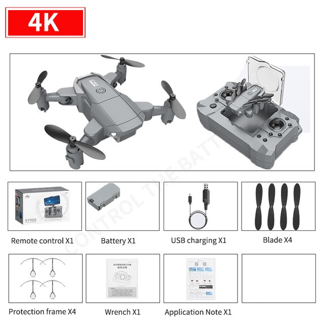 New mini KY905 drone 4K HD camera, GPS WIFI FPV vision foldable rc quadcopter