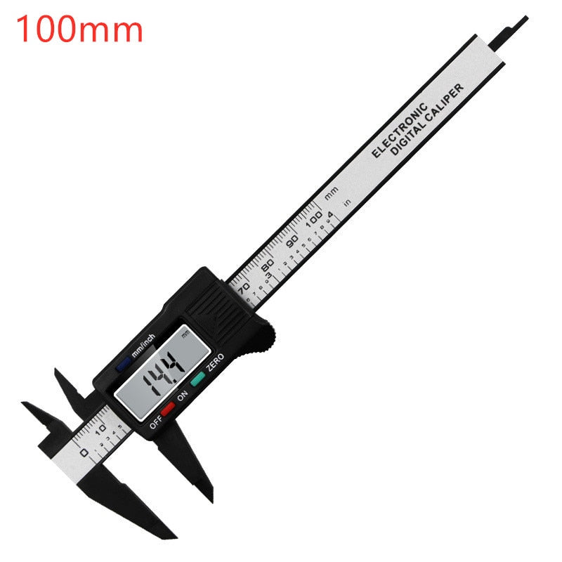 150mm 100mm Electronic Digital Caliper Carbon Fiber Dial Vernier Caliper Gauge Micrometer